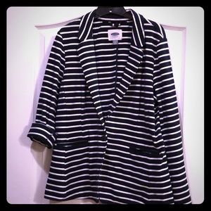 Navy striped Old Navy Blazer, Size Large